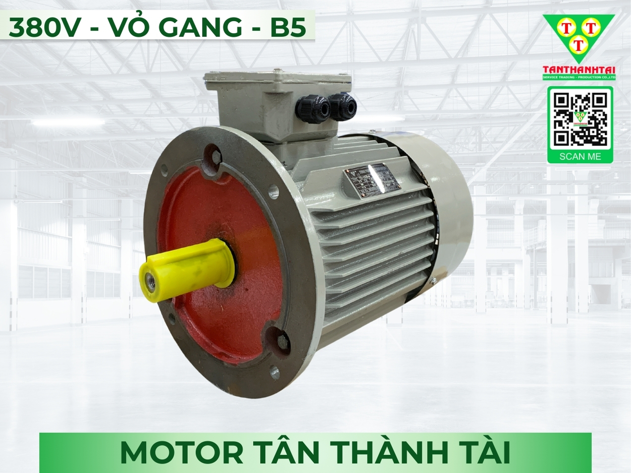 Motor điện 5.5kW - 7.5HP - 380V MB