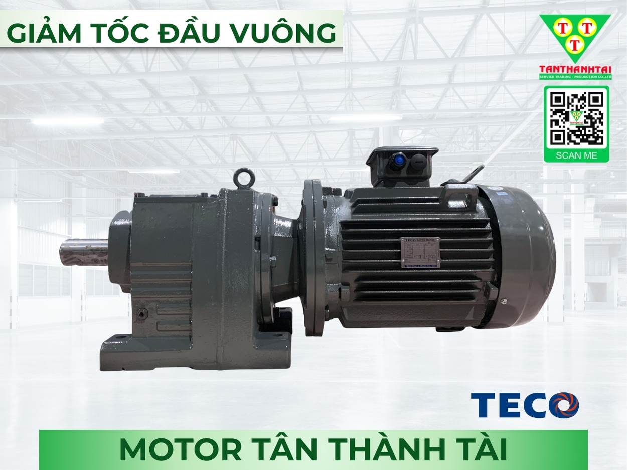 Giảm tốc đầu vuông 7.5kW - 10HP - 1:20