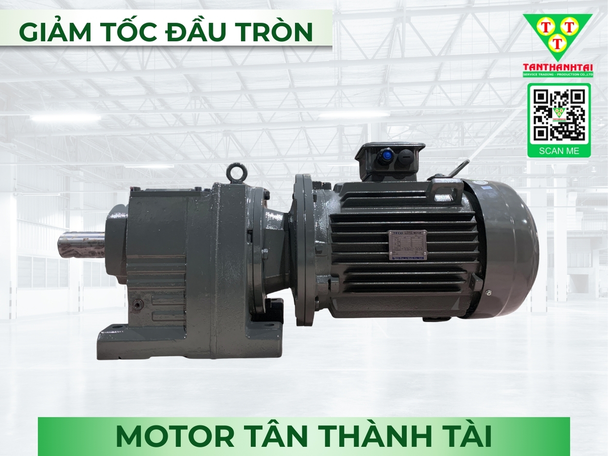 Giảm tốc đầu tròn 2.2kW - 3HP - 1:30