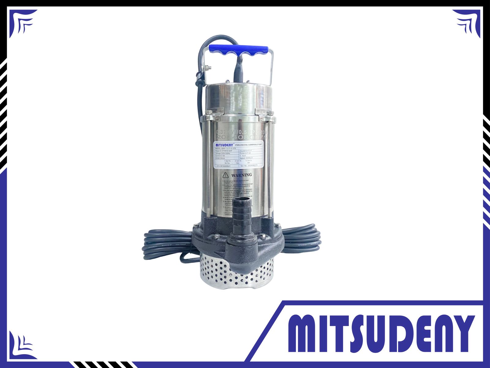MÁY BƠM CHÌM MISUDENY QDX1.5-17-0.37S (0.37 kW – 0.5 HP)