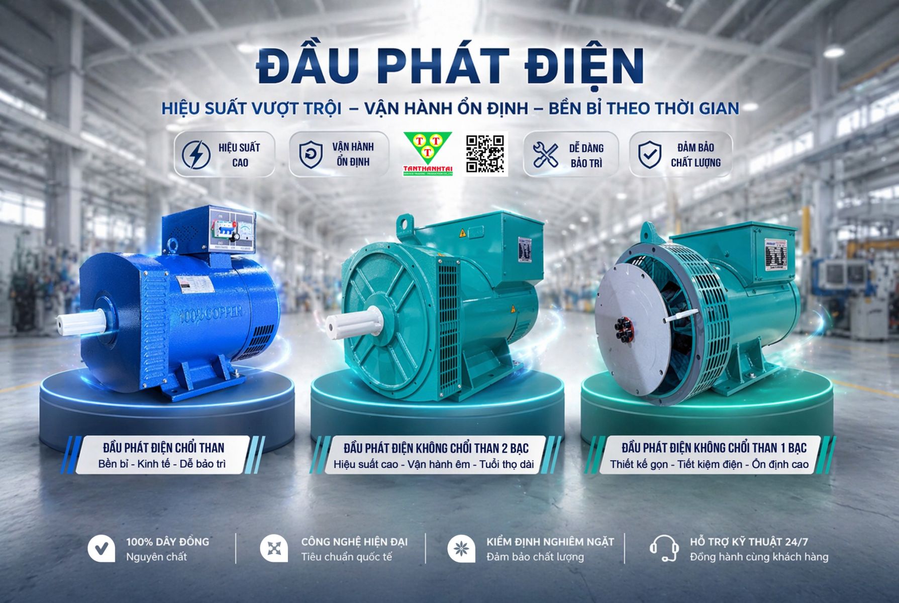 ĐẦU PHÁT ĐIỆN CHẤT LƯỢNG CAO, GIẢI PHÁP VẬN HÀNH ỔN ĐỊNH CHO MỌI CÔNG TRÌNH