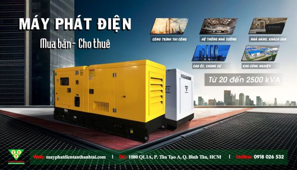 Cho thuê máy phát điện công nghiệp giá rẻ