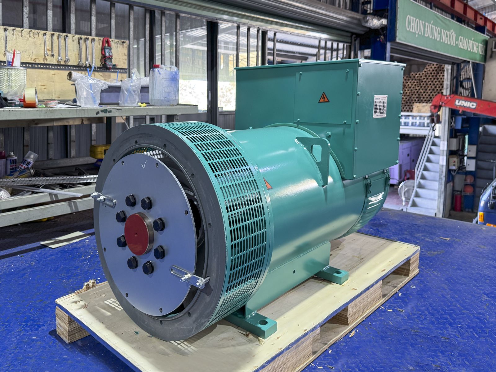 Đầu phát điện 400kVA - 3 pha 1 bạc đạn