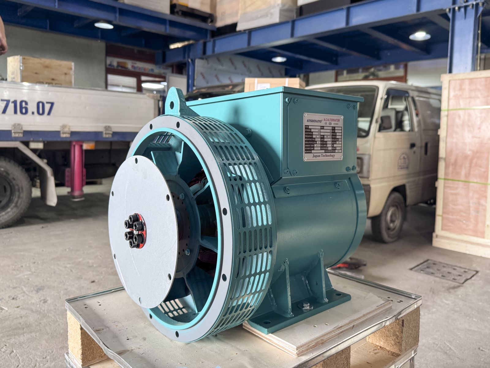 Đầu phát điện 22.5kVA - 3 pha 1 bạc đạn