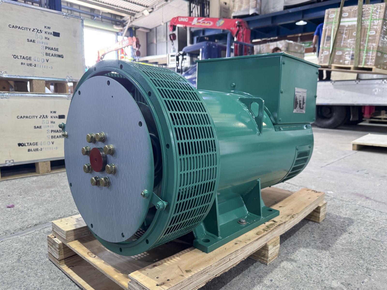 Đầu phát điện 250kVA - 3 pha 1 bạc đạn