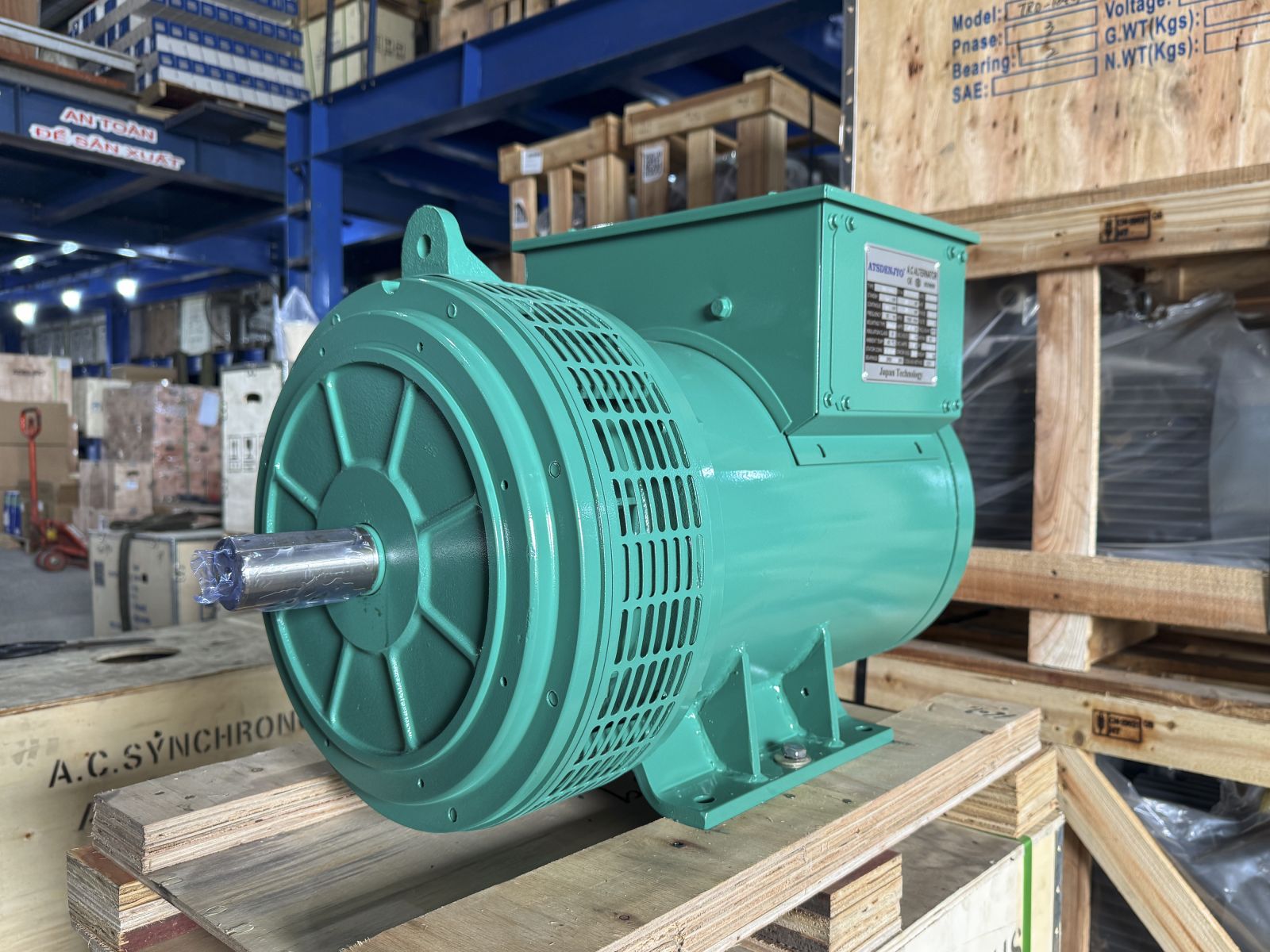 Đầu phát điện 31kVA - 3 pha 2 bạc đạn