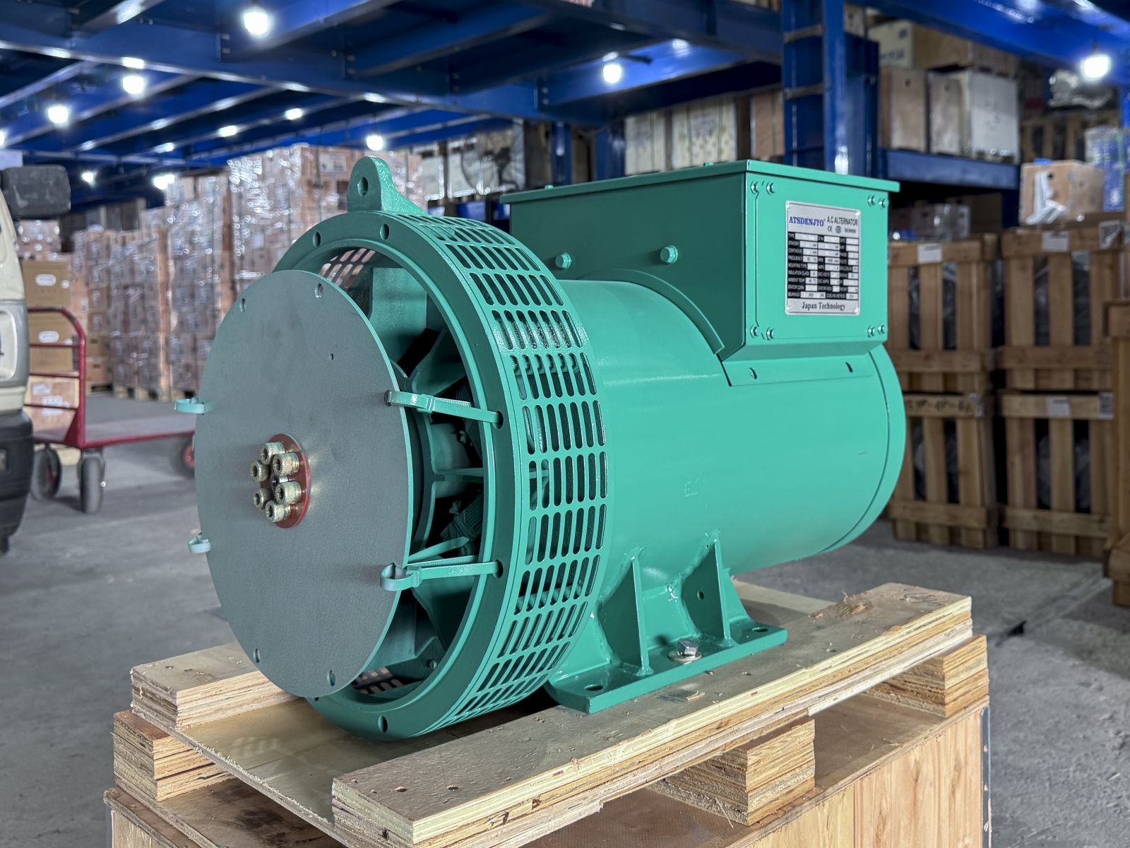 Đầu phát điện 38kVA - 3 pha 1 bạc đạn