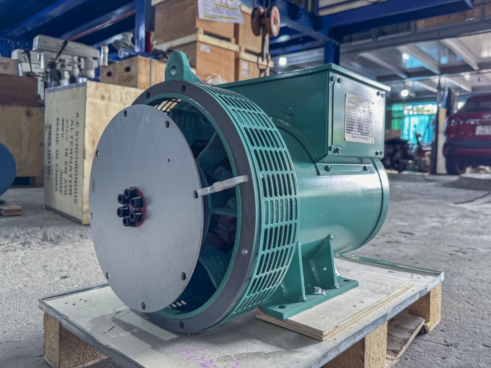 Đầu phát điện 31.3kVA - 3 pha 1 bạc đạn