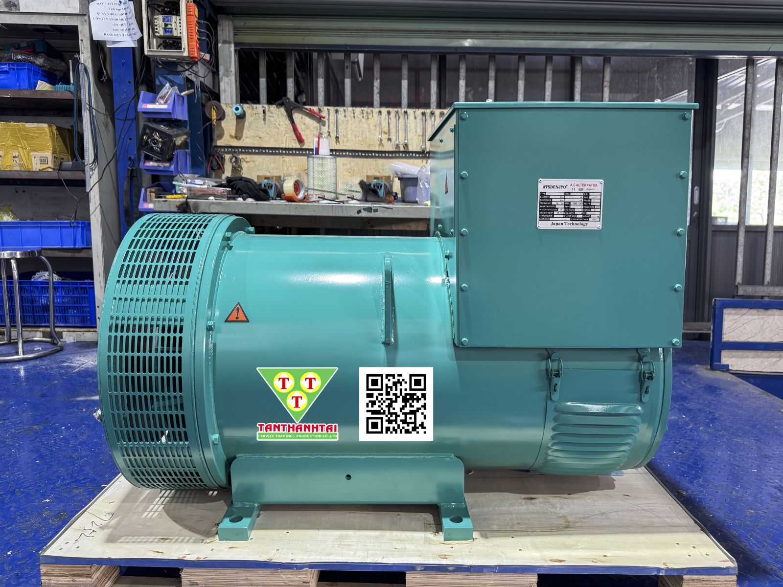 Đầu phát điện 400kVA - 3 pha 1 bạc đạn