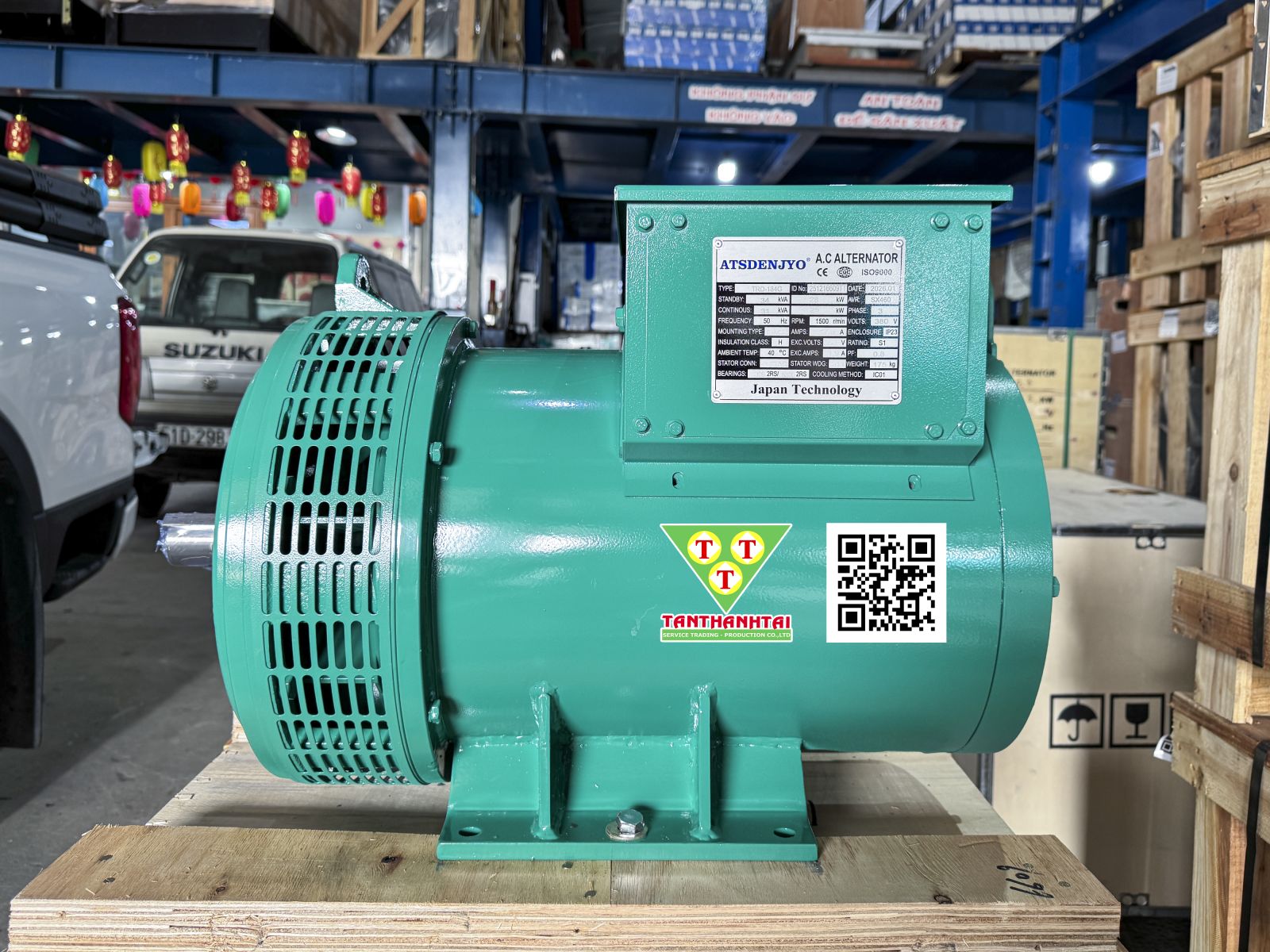 Đầu phát điện 31kVA - 3 pha 2 bạc đạn