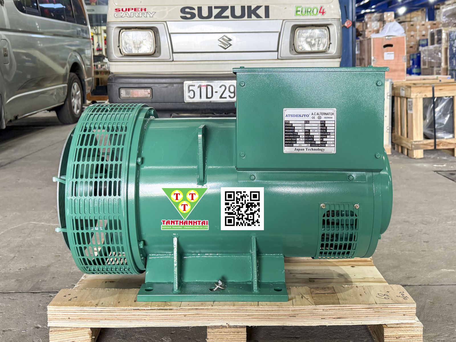 Đầu phát điện 85kVA - 3 pha 1 bạc đạn