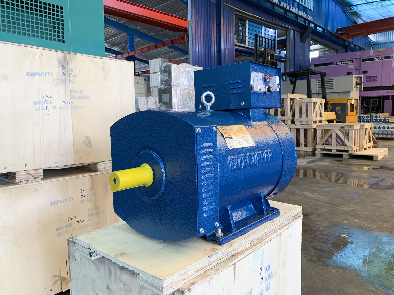 Đầu phát điện ST 7.5kw - 1 pha 2 bạc đạn