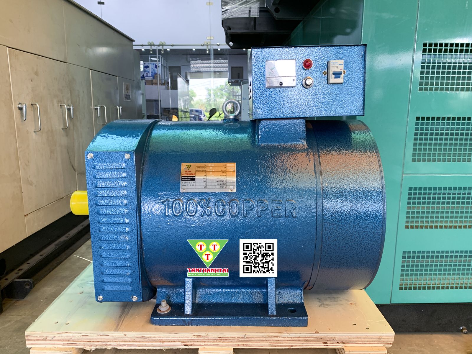 Đầu phát điện ST 30kw - 1 pha 2 bạc đạn - New