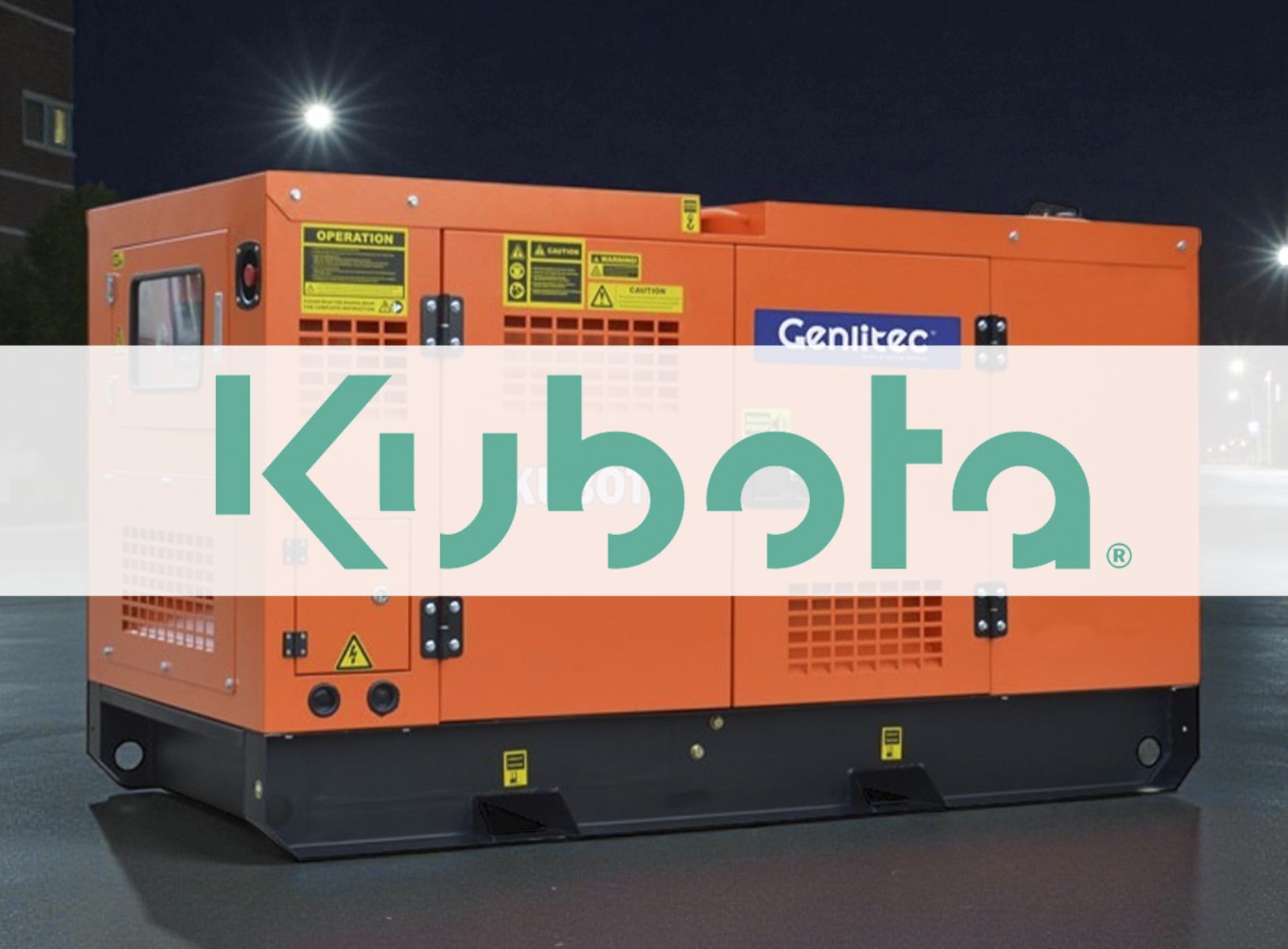 Máy phát điện sử dụng động cơ KUBOTA - Nhập khẩu mới 100%