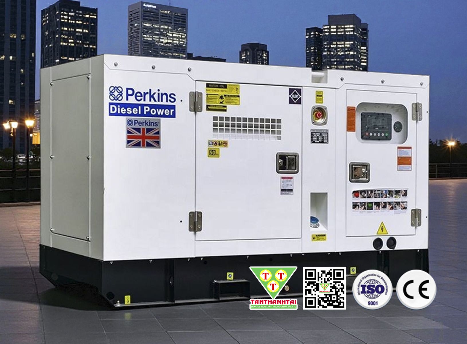 Máy phát điện sử dụng động cơ PERKINS - Nhập khẩu mới 100%