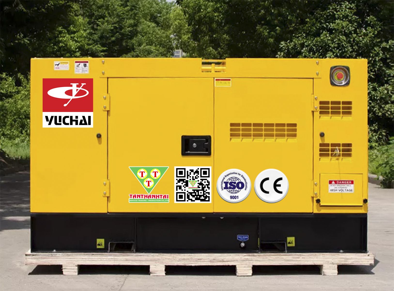 Máy phát điện sử dụng động cơ YUCHAI - Nhập khẩu mới 100%